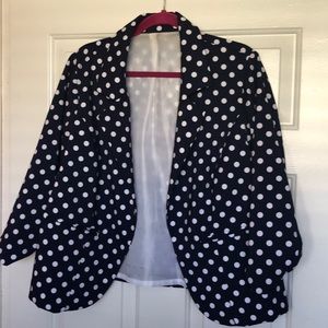 Polka dot blazer
